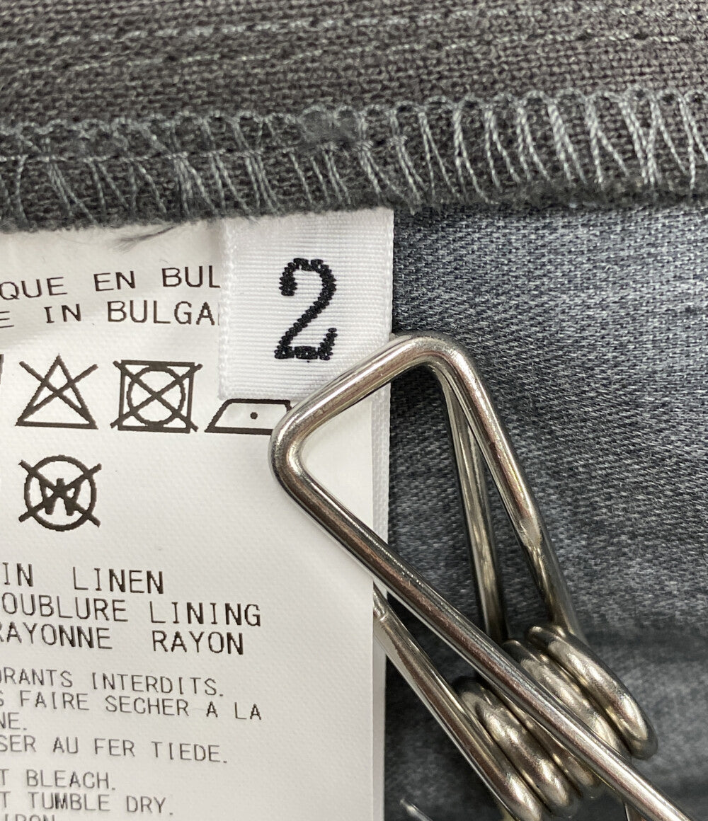 Y's for men パンツ 120% LINO LINEN BACK SIDE ZIPPER PANTS 25SS MP-P51-303 メンズ SIZE 2 ワイズ フォー メン