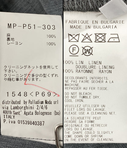 Y's for men パンツ 120% LINO LINEN BACK SIDE ZIPPER PANTS 25SS MP-P51-303 メンズ SIZE 2 ワイズ フォー メン