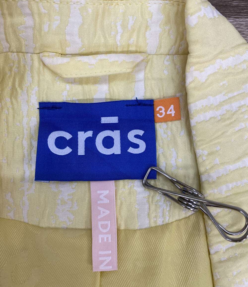 cras エシカル テーラードジャケット 半袖 Sadiecras SS Blazer レディース SIZE 34