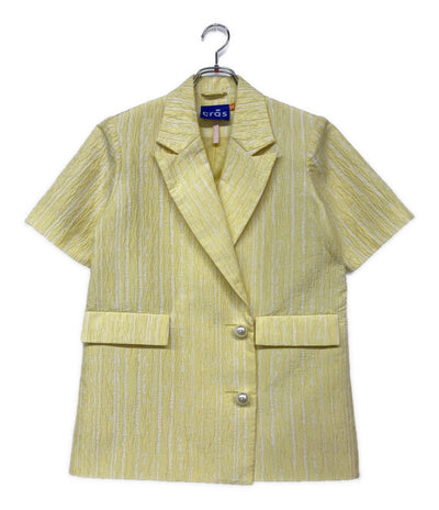 cras エシカル テーラードジャケット 半袖 Sadiecras SS Blazer レディース SIZE 34