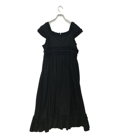 コムデギャルソン ガール ノースリーブフリルデザインワンピース 21SS NG-O002 レディース SIZE L COMME des GARCONS GIRL