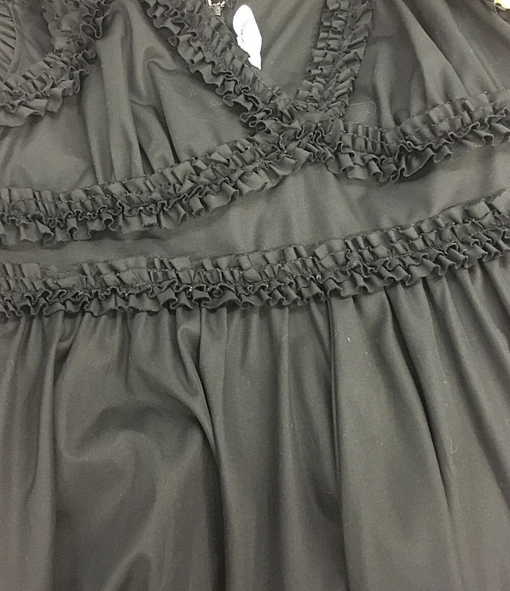 コムデギャルソン ガール ノースリーブフリルデザインワンピース 21SS NG-O002 レディース SIZE L COMME des GARCONS GIRL