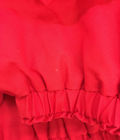 noir kei ninomiya パフスリーブワンピース レッド 25SS 3O-O009 レディース SIZE M ノワールケイニノミヤ