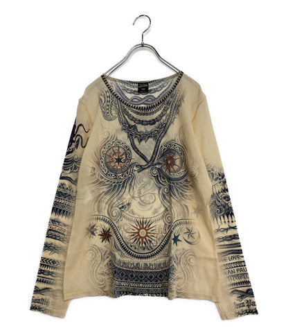 Jean Paul GAULTIER FEMME ジャンポールゴルチエフェム カットソー タトゥーパワーネット THJB-KM2-2043 レディース SIZE 44