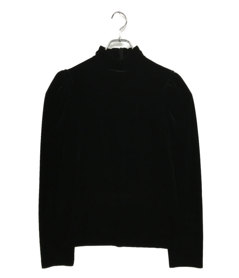 美品 noir kei ninomiya ベロアパワーショルダーカットソー 22AW 3J-T013 レディース SIZE M ノワールケイニノミヤ