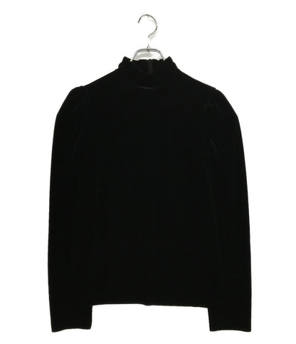 美品 noir kei ninomiya ベロアパワーショルダーカットソー 22AW 3J-T013 レディース SIZE M ノワールケイニノミヤ