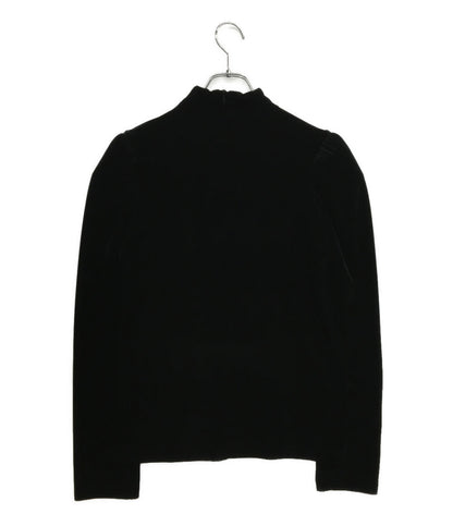 美品 noir kei ninomiya ベロアパワーショルダーカットソー 22AW 3J-T013 レディース SIZE M ノワールケイニノミヤ