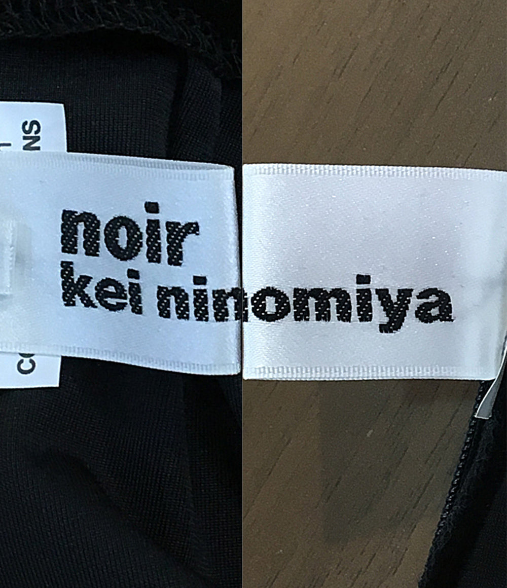 美品 noir kei ninomiya ベロアパワーショルダーカットソー 22AW 3J-T013 レディース SIZE M ノワールケイニノミヤ
