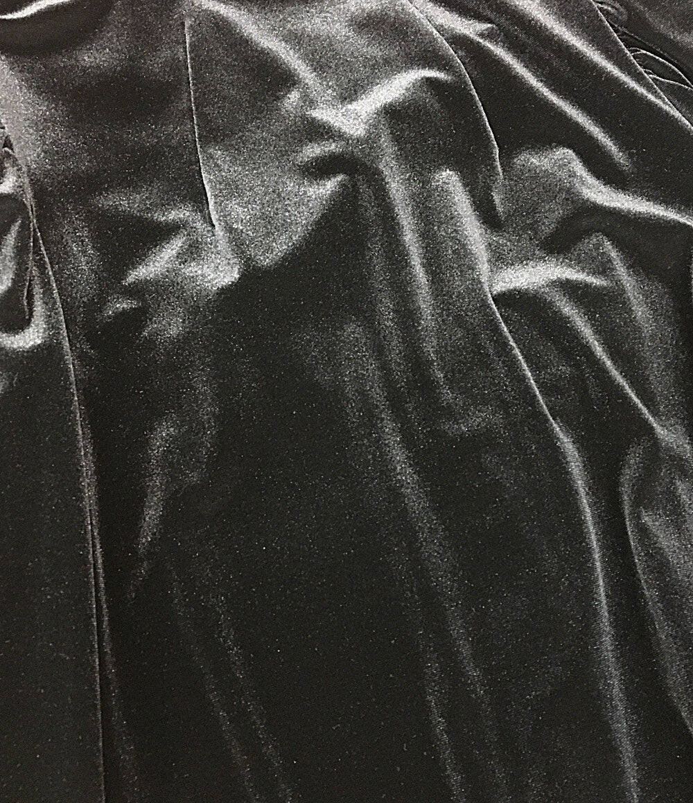 美品 noir kei ninomiya ベロアパワーショルダーカットソー 22AW 3J-T013 レディース SIZE M ノワールケイニノミヤ