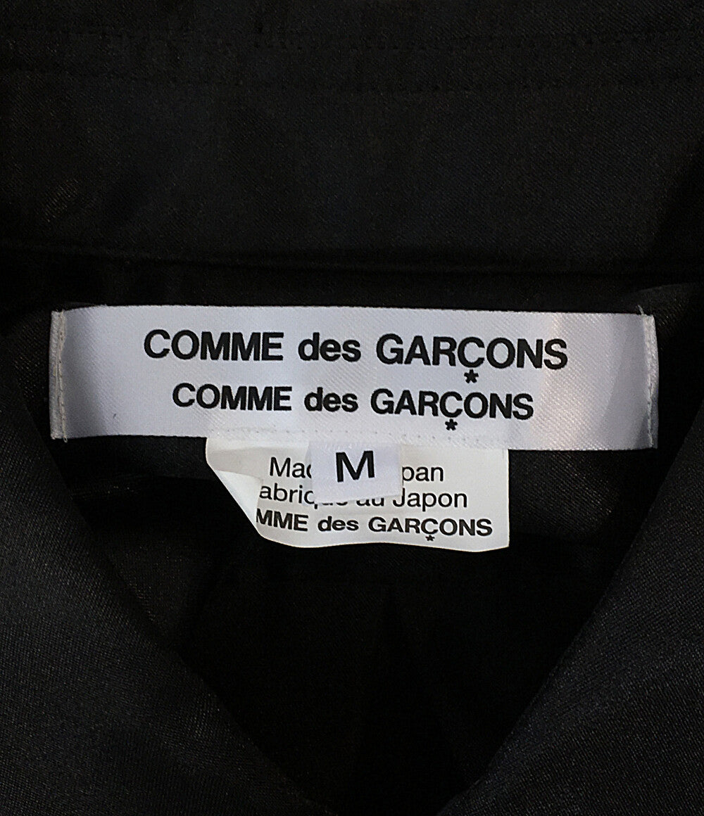 美品 COMME des GARCONS COMME des GARCONS ブロックチェックポリエステル長袖シャツ 25SS RO-B006 レディース SIZE M コムデギャルソン コムデギャルソン