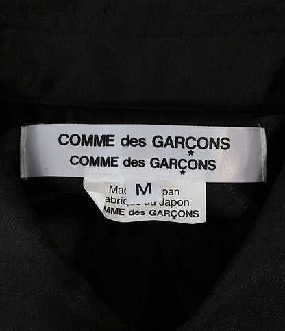 美品 COMME des GARCONS COMME des GARCONS ブロックチェックポリエステル長袖シャツ 25SS RO-B006 レディース SIZE M コムデギャルソン コムデギャルソン