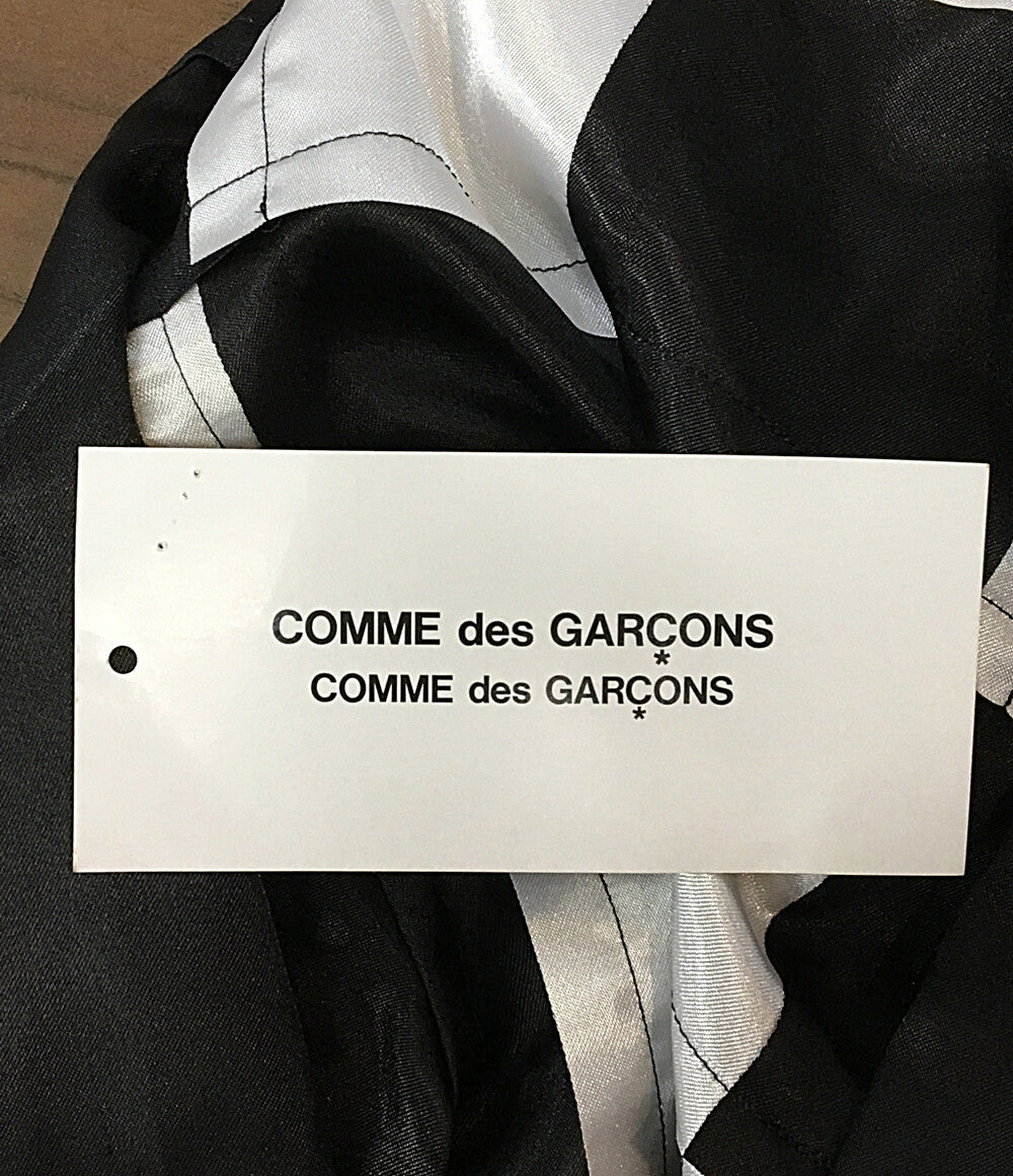 美品 COMME des GARCONS COMME des GARCONS ブロックチェックポリエステル長袖シャツ 25SS RO-B006 レディース SIZE M コムデギャルソン コムデギャルソン
