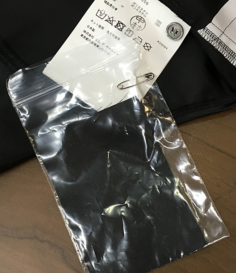 美品 COMME des GARCONS COMME des GARCONS ブロックチェックポリエステル長袖シャツ 25SS RO-B006 レディース SIZE M コムデギャルソン コムデギャルソン