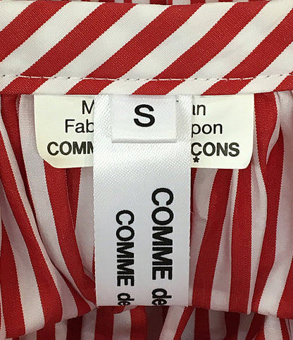コムデギャルソン コムデギャルソン 長袖ワンピース 袖ギャザーストライプ 21SS RG-O013 レディース SIZE S COMME des GARCONS COMME des GARCONS