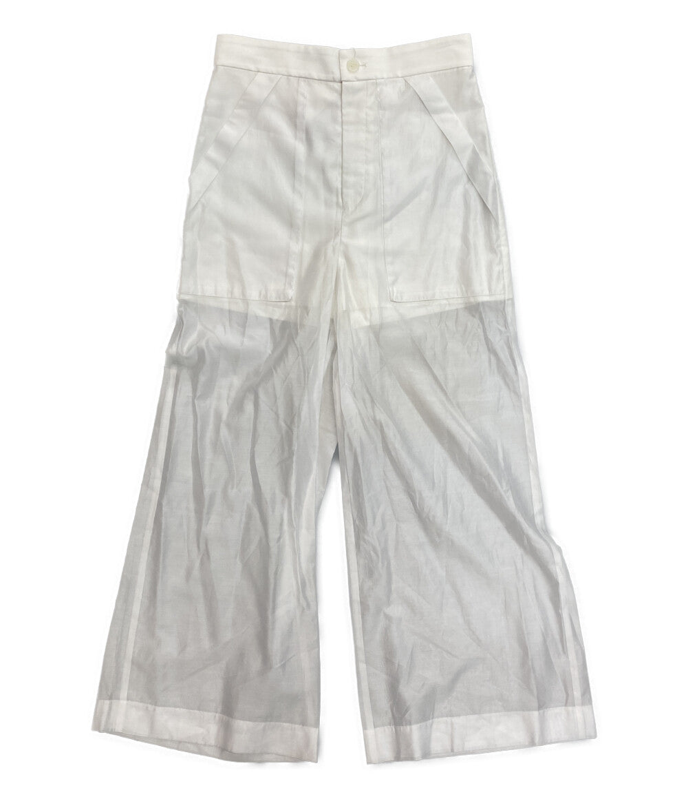 美品 ADAM ET ROPE FEMME アダム エ ロペ シアーワークパンツ レディース SIZE 36