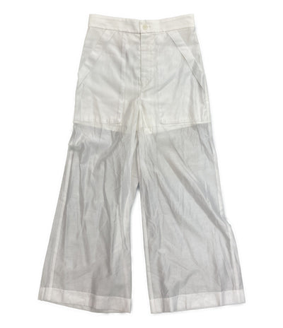 美品 ADAM ET ROPE FEMME アダム エ ロペ シアーワークパンツ レディース SIZE 36