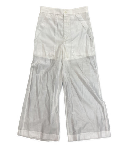 美品 ADAM ET ROPE FEMME アダム エ ロペ シアーワークパンツ レディース SIZE 36