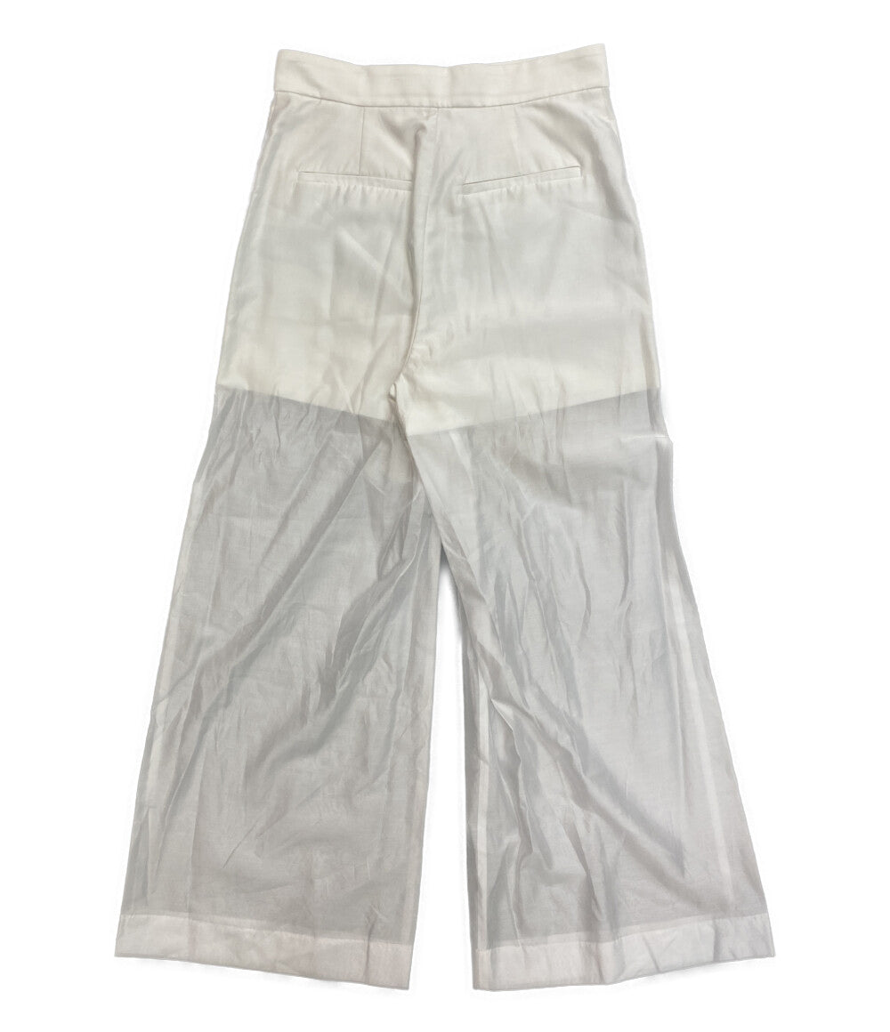 美品 ADAM ET ROPE FEMME アダム エ ロペ シアーワークパンツ レディース SIZE 36