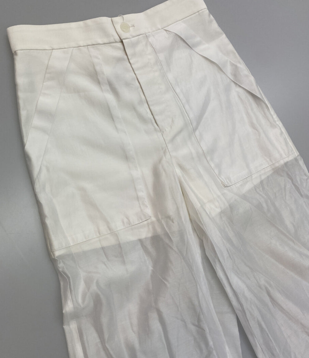 美品 ADAM ET ROPE FEMME アダム エ ロペ シアーワークパンツ レディース SIZE 36
