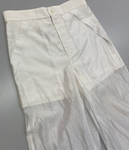 美品 ADAM ET ROPE FEMME アダム エ ロペ シアーワークパンツ レディース SIZE 36