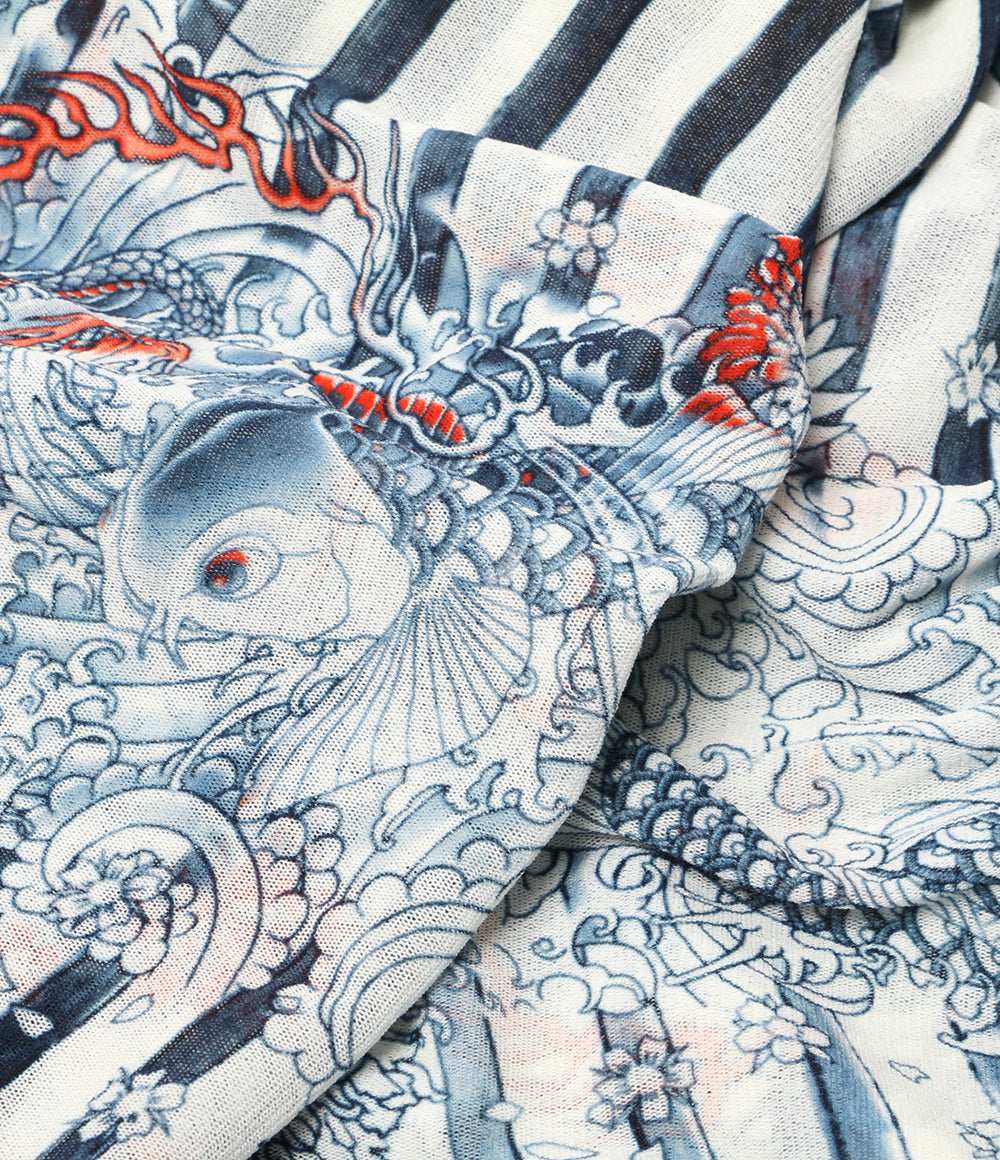 ジャンポールゴルチエソレイユ 鯉龍パワーネットストール SFJL-SM1-1056 レディース Jean Paul GAULTIER SOLEIL