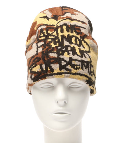 シュプリーム 美品 ニット帽 Marithe Francois Beanie Camo メンズ Supreme
