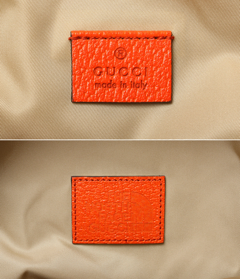 グッチノースフェイス 650288 レザー GGキャンバス バックパック グッチ ザ・ノースフェイス GGキャンバス リュック 650288・520981