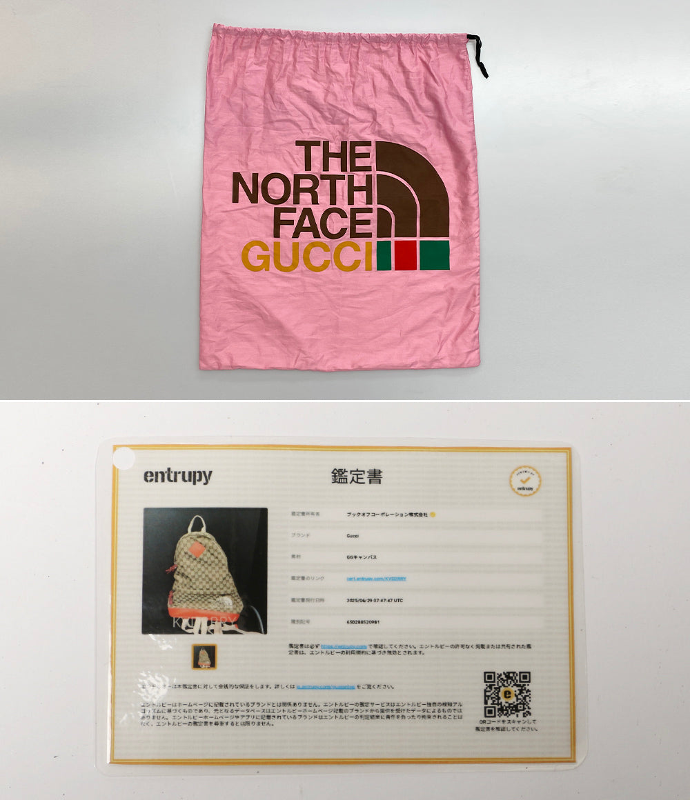 グッチ ザ・ノースフェイス GGキャンバス リュック 650288