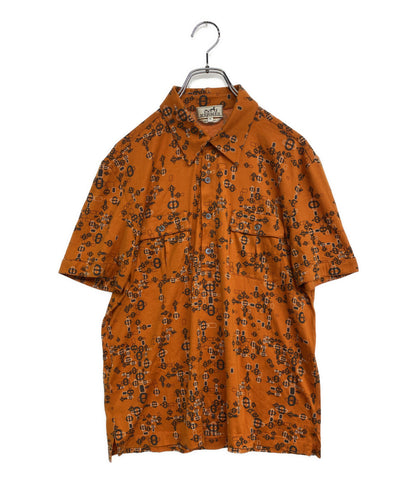 エルメス シェーヌダンクル柄ポロシャツ メンズ SIZE M HERMES