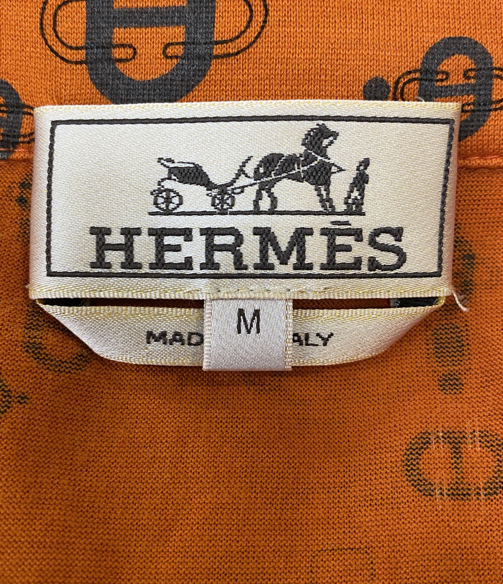 エルメス シェーヌダンクル柄ポロシャツ メンズ SIZE M HERMES