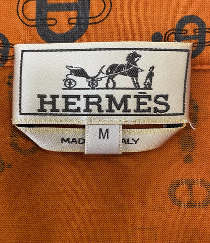 エルメス シェーヌダンクル柄ポロシャツ メンズ SIZE M HERMES