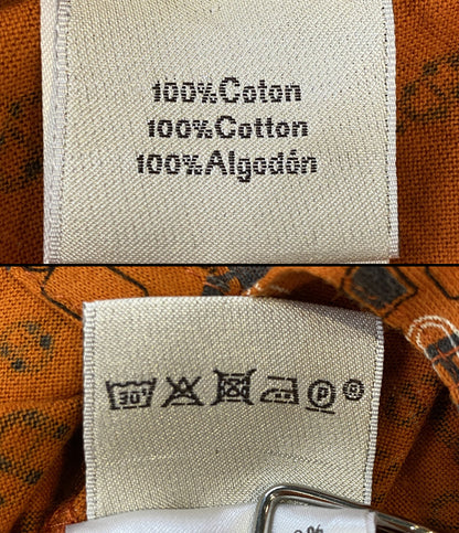 エルメス シェーヌダンクル柄ポロシャツ メンズ SIZE M HERMES