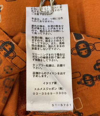 エルメス シェーヌダンクル柄ポロシャツ メンズ SIZE M HERMES