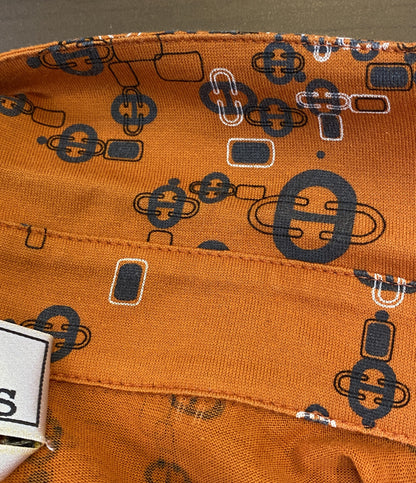 エルメス シェーヌダンクル柄ポロシャツ メンズ SIZE M HERMES