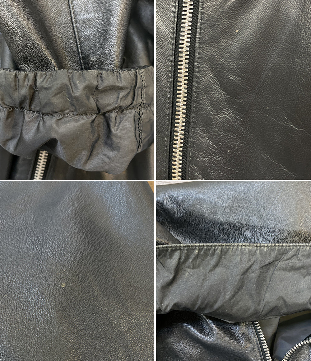 PRADA リバーシブルナイロンレザーブルゾン メンズ SIZE 50 プラダ