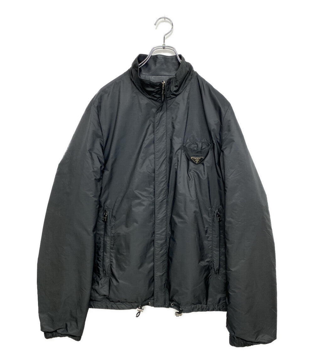 プラダ リバーシブルナイロンレザーブルゾン メンズ SIZE 50 PRADA