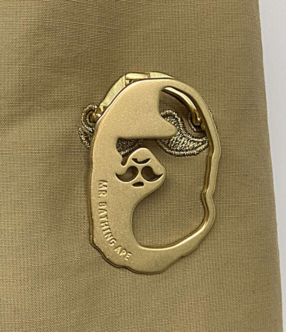 A BATHING APE 裏地チェックステンカラーコート メンズ SIZE XL アベイシングエイプ