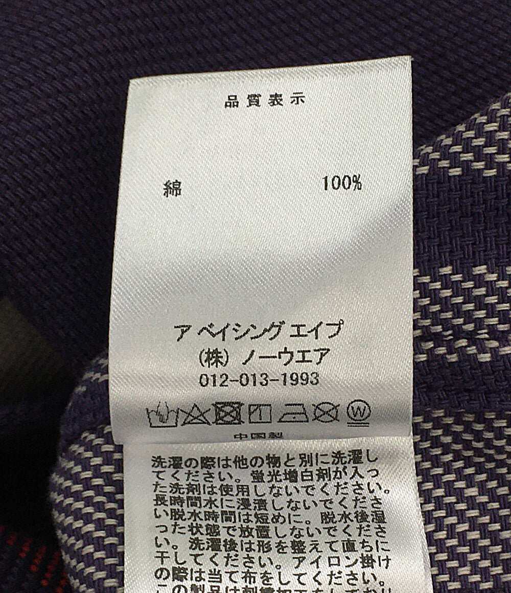 アベイシングエイプ 美品 長袖チェックシャツ 007SHK801301M メンズ SIZE XL A BATHING APE