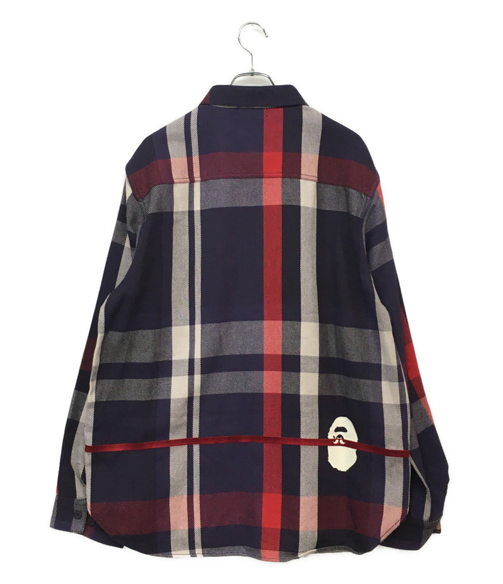 アベイシングエイプ 美品 長袖チェックシャツ 007SHK801301M メンズ SIZE XL A BATHING APE