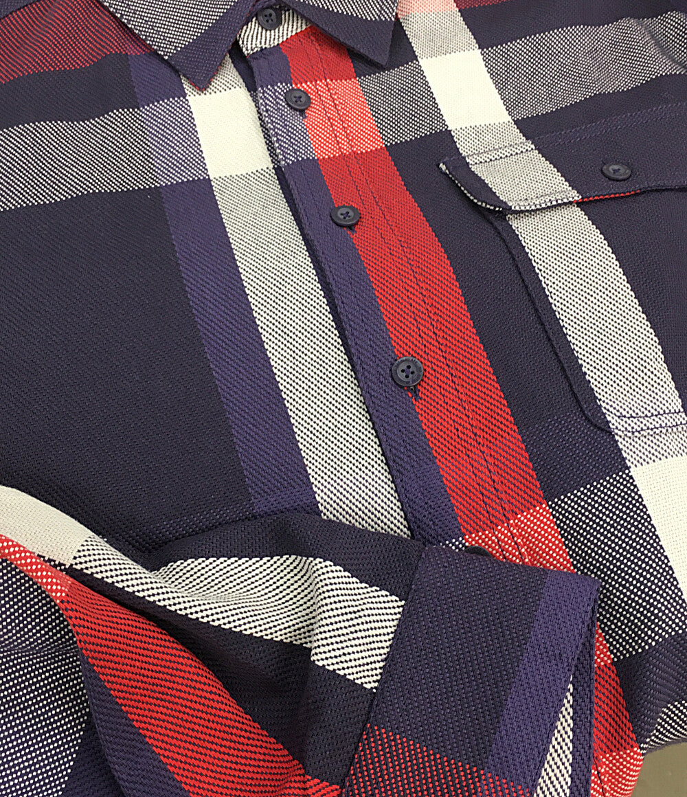 美品 A BATHING APE 長袖チェックシャツ 007SHK801301M メンズ SIZE XL アベイシングエイプ