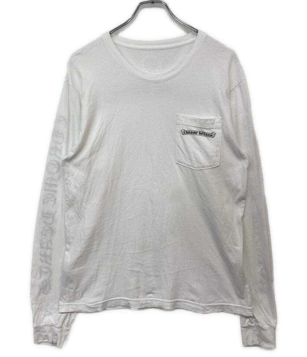 クロムハーツ 長袖Ｔシャツ CH Scroll Logo L/S Pocket T-Shirt メンズ SIZE M CHROME HEARTS