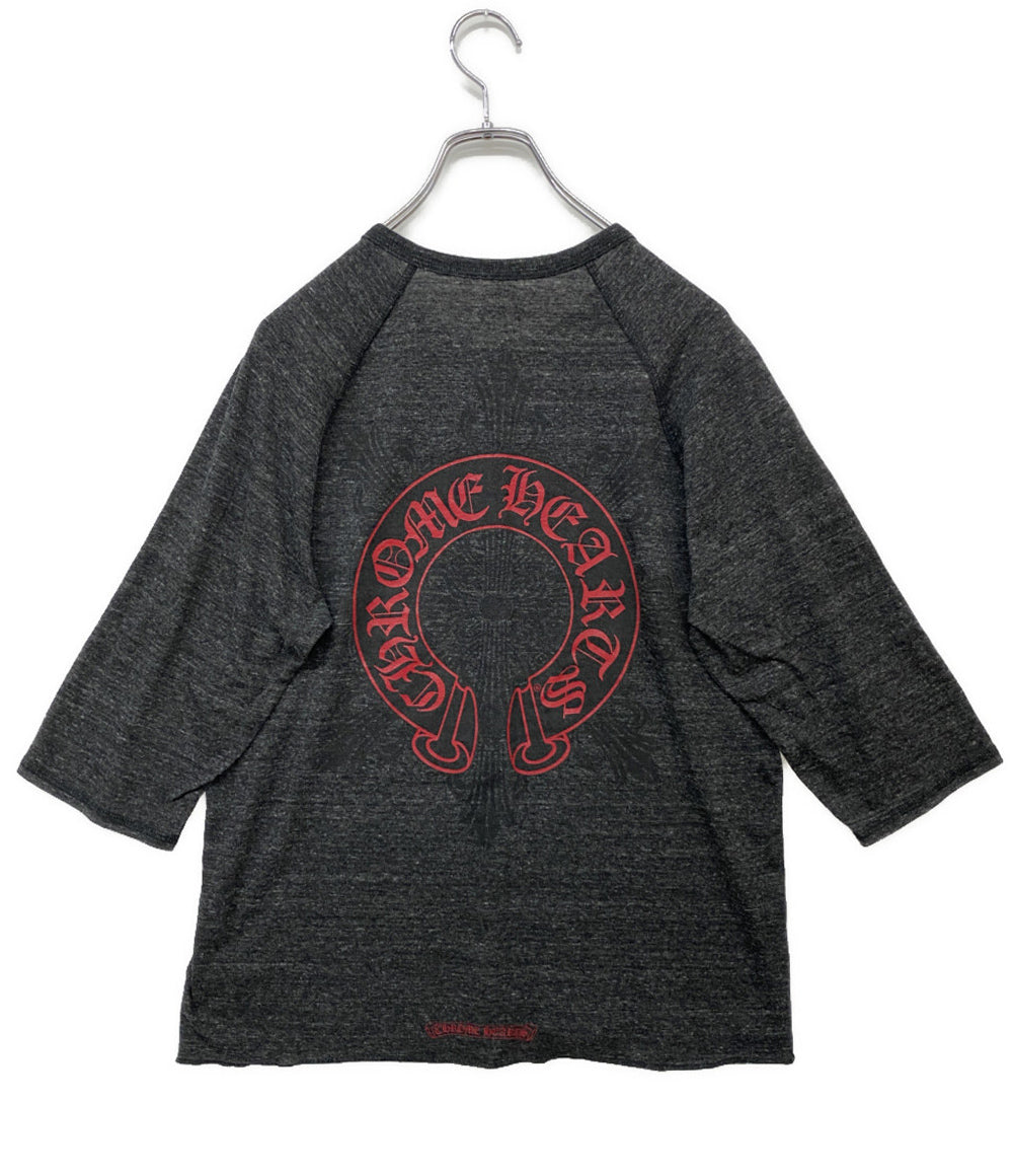 クロムハーツ ヘンリーネック七分袖カットソー メンズ SIZE M