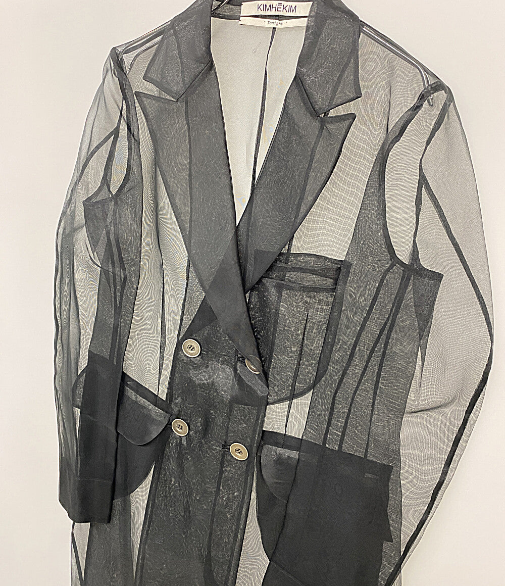 美品 KIMHEKIM キムヘキム シアーダブルコート レディース SIZE 34