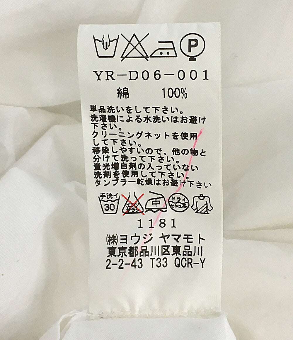 ワイズ ノーカラーシャツコート YR-D06-001 レディース SIZE 1 Y's