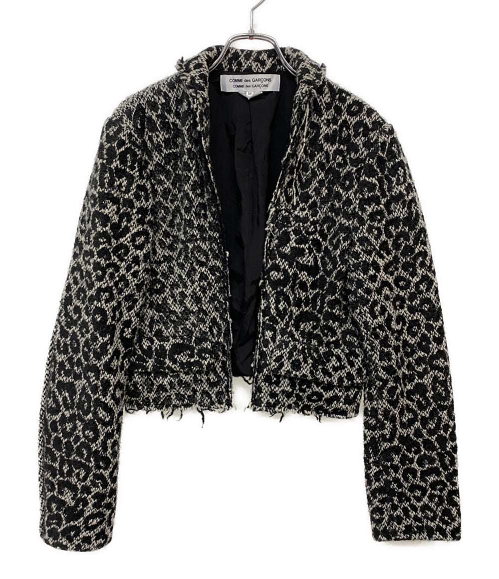 COMME des GARCONS COMME des GARCONS レオパード柄ツイードショートジャケット 20AW レディース SIZE M コムデギャルソン コムデギャルソン