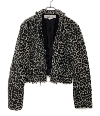 COMME des GARCONS COMME des GARCONS レオパード柄ツイードショートジャケット 20AW レディース SIZE M コムデギャルソン コムデギャルソン