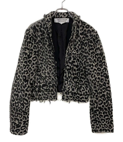 COMME des GARCONS COMME des GARCONS レオパード柄ツイードショートジャケット 20AW レディース SIZE M コムデギャルソン コムデギャルソン