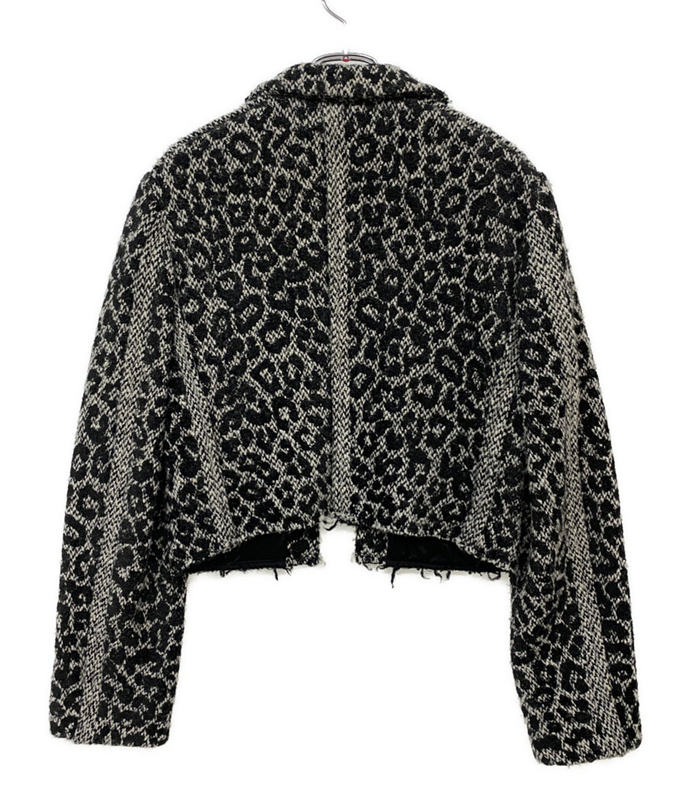 COMME des GARCONS COMME des GARCONS レオパード柄ツイードショートジャケット 20AW レディース SIZE M コムデギャルソン コムデギャルソン