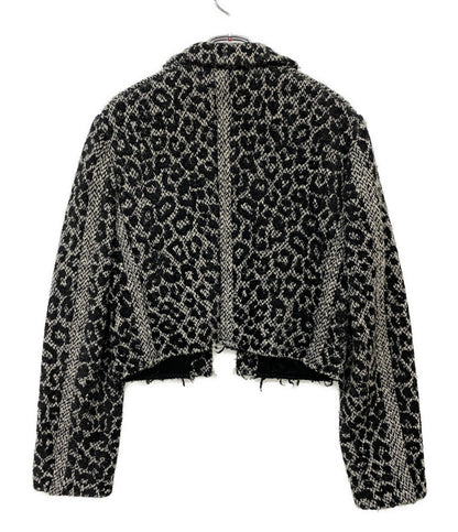 COMME des GARCONS COMME des GARCONS レオパード柄ツイードショートジャケット 20AW レディース SIZE M コムデギャルソン コムデギャルソン