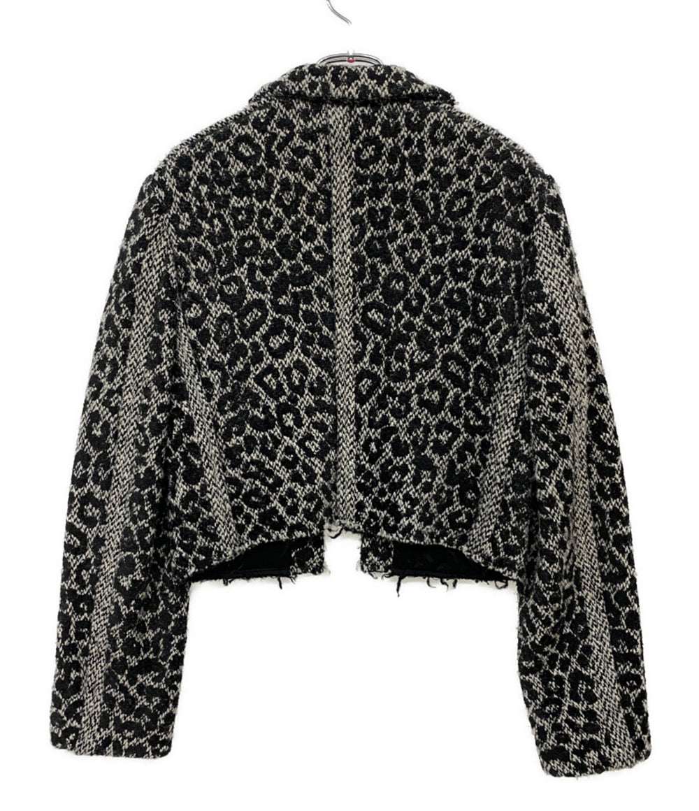 COMME des GARCONS COMME des GARCONS レオパード柄ツイードショートジャケット 20AW レディース SIZE M コムデギャルソン コムデギャルソン